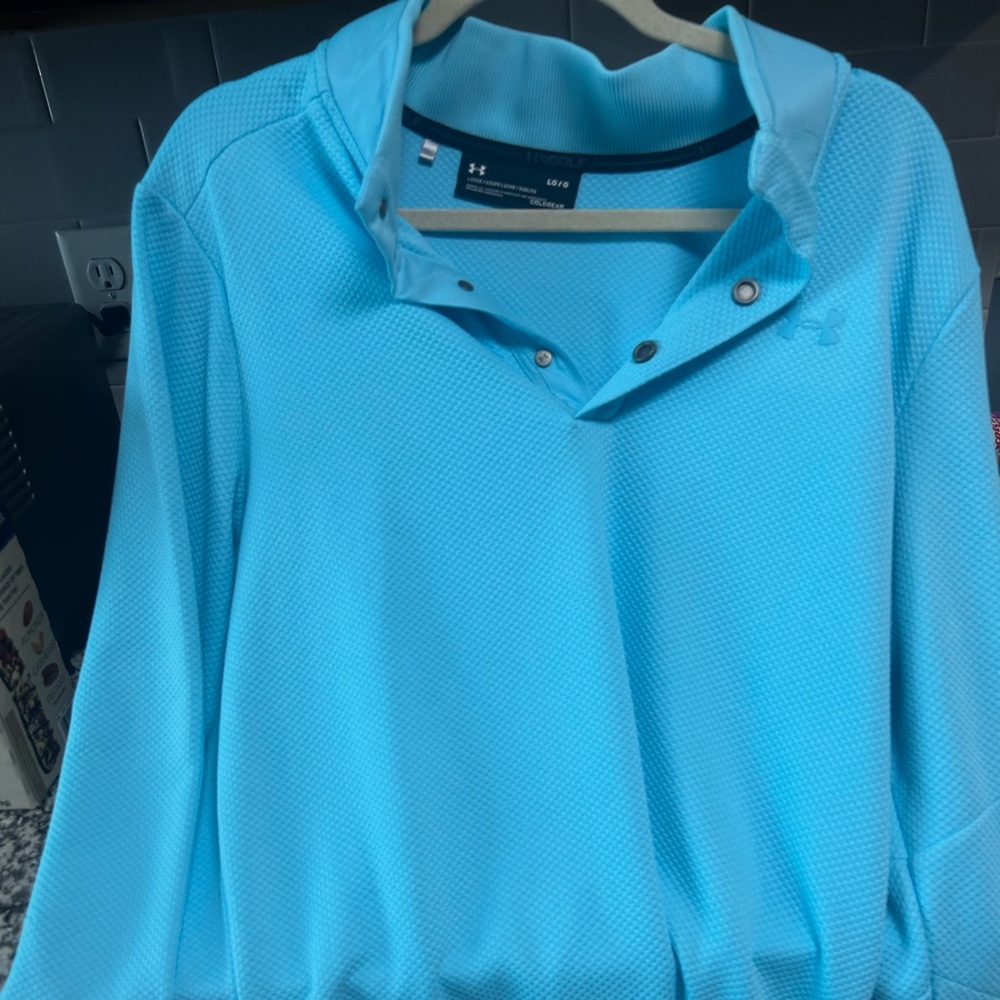 Under Armour Long Sleeve Golf Shirt Mens Large